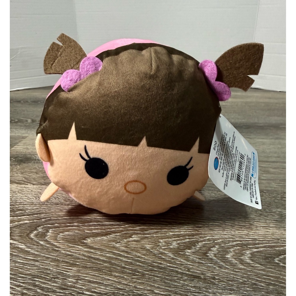 Disney Pixar Monsters Inc Boo Tsum Tsum Plush Just Play Pink Brown 8 Inch NWT